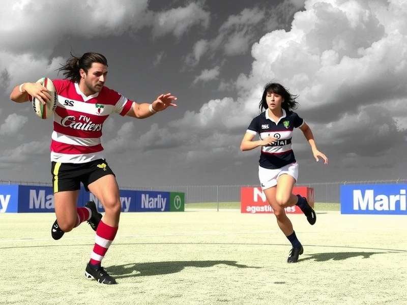 Intuitive mobile controls for rugby action Rugby Rampage control scheme